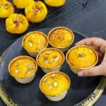 Mawa Kesar Pista Muffins (Eggless) | Eggless Mawa muffins Mawa Kesar Pista Muffins (Eggless) | Eggless Mawa muffins