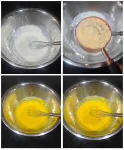 Prep pics to mix batter using wet ingredients 