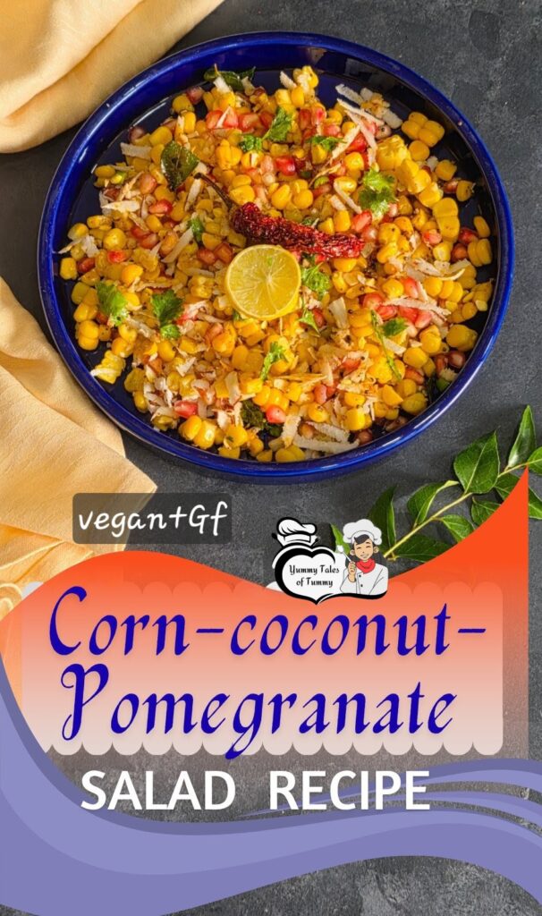 Corn and Pomegranate Salad Recipe Pin 1