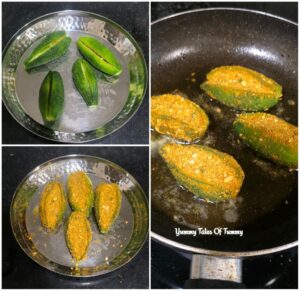 Prep pica to make Besan Bharwa Karela | Stuffed Bitter Gourd
