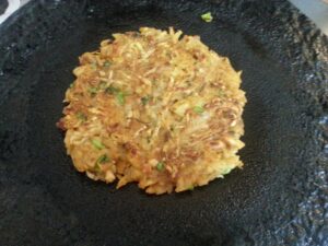 Rosti on a skillet