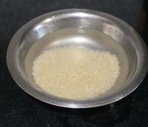 Soaked rice